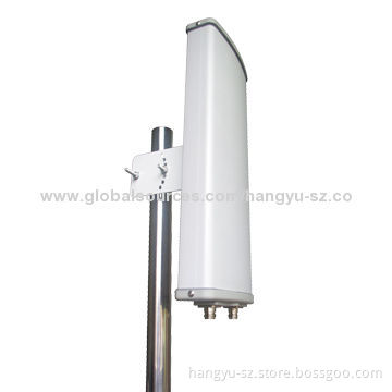 Base Station Antenna with 17dBi Gain, 5,725 to 5,850MHz Frequency Range